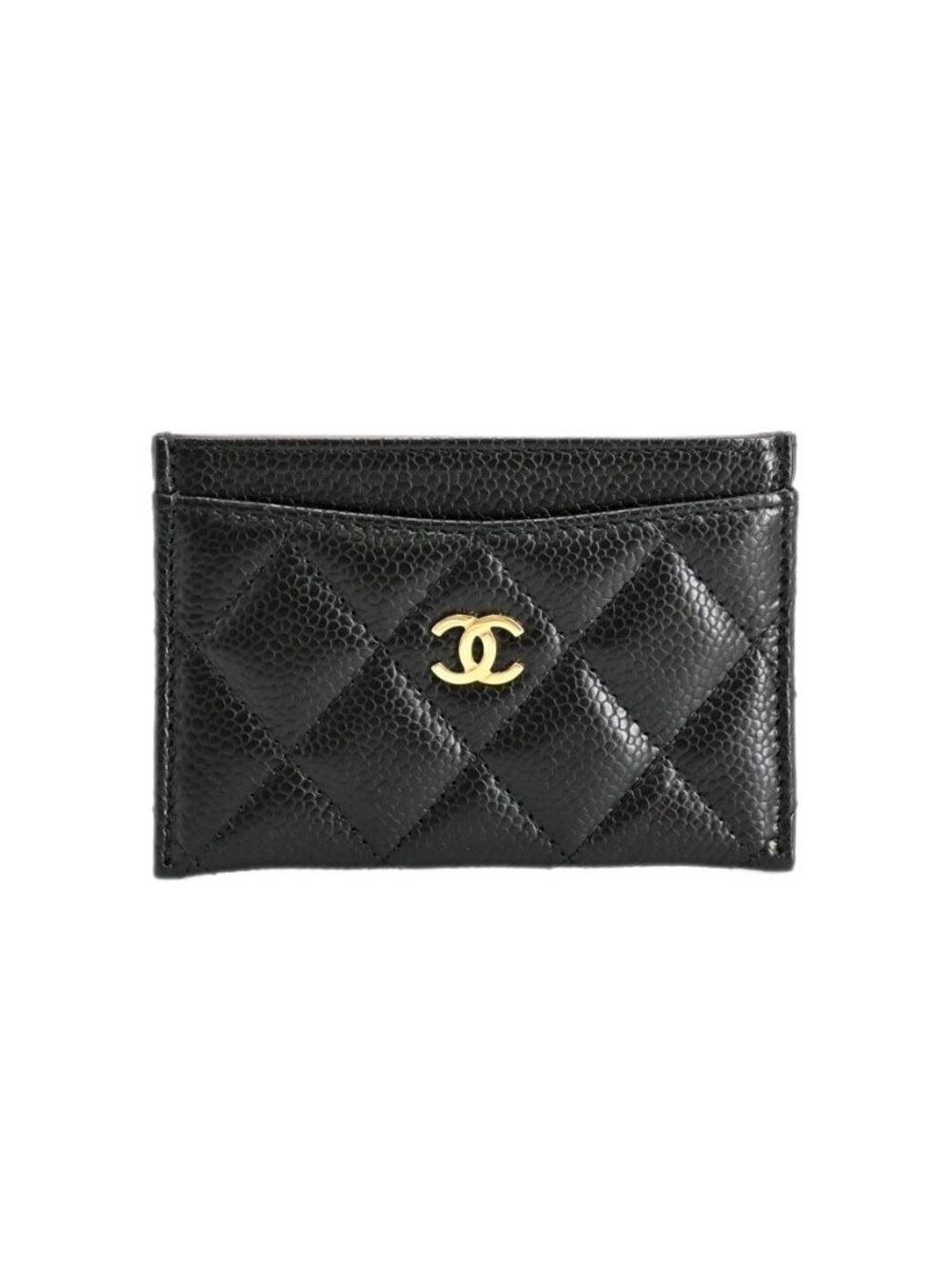 Chanel Card Case Card Holders Black